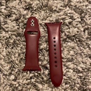 Maroon Apple Watch band